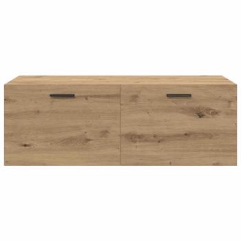 Wandschrank Eiche handwerklich 100 x 36.5 x 35 cm Holzwerkstoff
