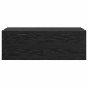 Wandschrank Schwarze Eiche 100 x 36.5 x 35 cm Holzwerkstoff