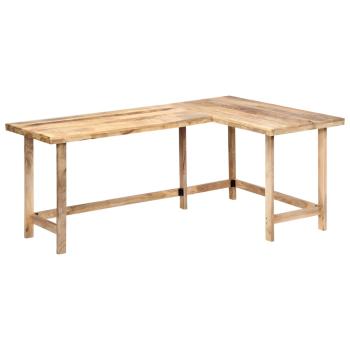 ARDEBO.de - Schreibtisch 180 x 120 x 76 cm Massivholz Mango