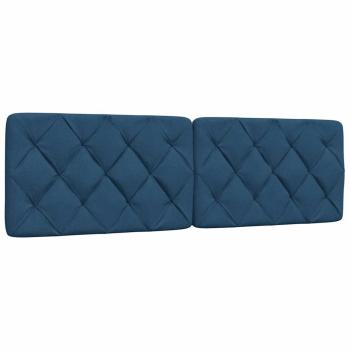 Bettgestell ohne Matratze Blau 160x200 cm Stoff