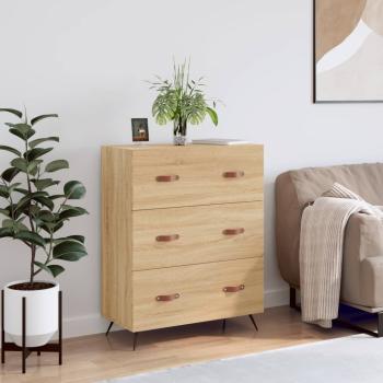 ARDEBO.de - Kommode Sonoma-Eiche 69,5x34x90 cm Holzwerkstoff