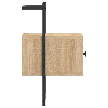 Wand-Nachttisch Sonoma-Eiche 35x30x51 cm Holzwerkstoff