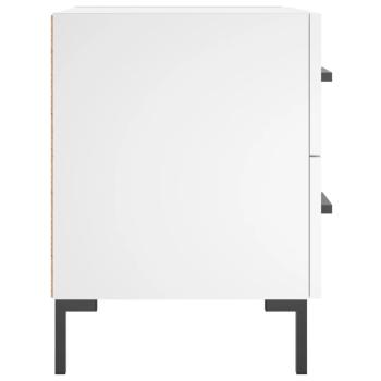 Nachttisch Weiß 40x35x47,5 cm Holzwerkstoff