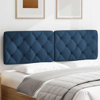 Kopfteil-Kissen Blau 160 cm Stoff