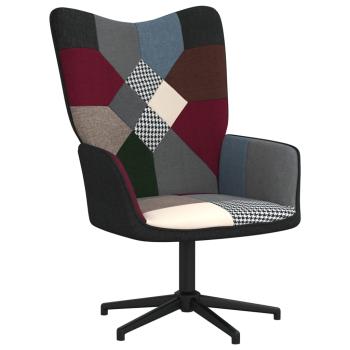 Relaxsessel mit Hocker Patchwork Stoff