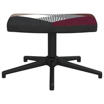 Relaxsessel mit Hocker Patchwork Stoff