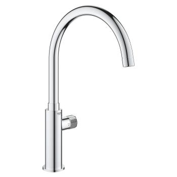 ARDEBO.de GROHE Blue Pure Mono Küchenarmatur mit Filterfunktion, Hochdruck, C-Auslauf, chrom (31724000)