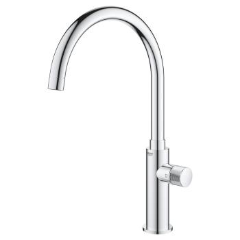 GROHE Blue Pure Mono Küchenarmatur mit Filterfunktion, Hochdruck, C-Auslauf, chrom (31724000)