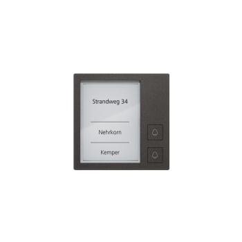ARDEBO.de TCS AMI10912-0057 Klingeltastenmodul mit 2 Klingeltasten, Serie AMI, schwarz