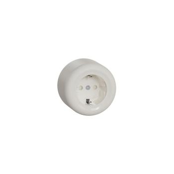 ARDEBO.de Elso WDE015876 Steckdose mit Berührungsschutz, weiß