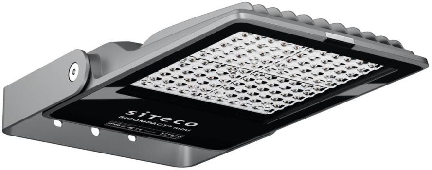 ARDEBO.de Siteco SiCompact 31 Mini LED Fluter, 15000lm, 100W, 3000K, Aluminium, weißaluminium (5XA7571C1K23)