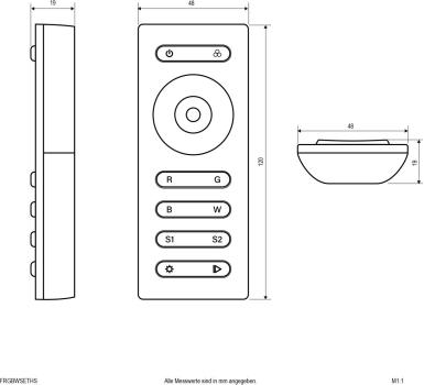 EVN RGBW-Funkhandsender für FRGBWSET4X5A (FRGBWSETHS)