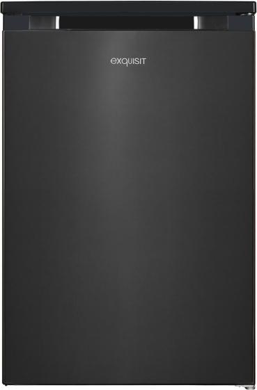 ARDEBO.de Exquisit KS15-4-051C Stand Kühlschrank mit Gefrierfach, 55 cm breit, 107 L, Gemüseschublade, Griffmulde, Inoxlook az