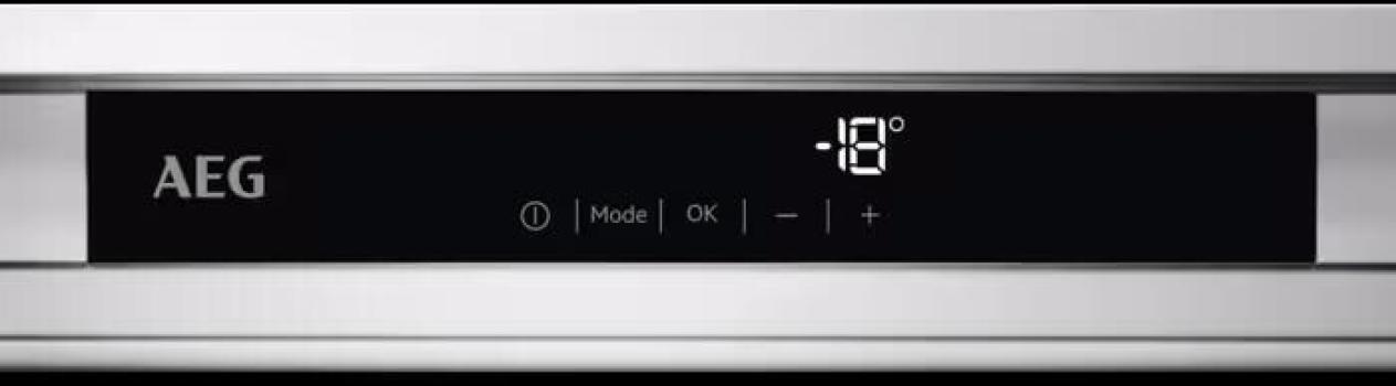 AEG NAB6L88EF Einbau Gefrierschrank, Nischenhöhe 88 cm, 98 L, LowFrost, Festtürtechnik, Frostmatic, 4 Gefrierschubladen