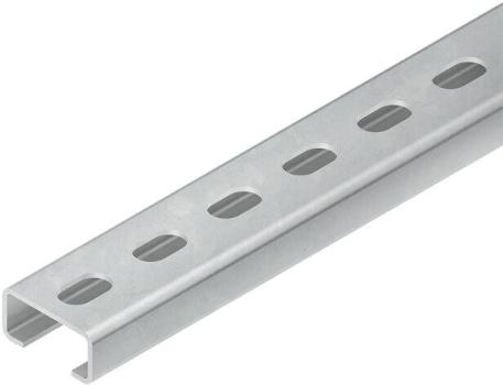 ARDEBO.de Niedax 2970/2 GL Ankerschiene C-Profil, 16mm, 30x15x2000mm, gelocht (2970/2 GL)