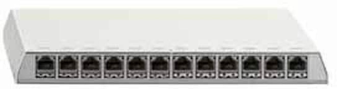 ARDEBO.de Rutenbeck PP-ClassEA iso-12 Ap rw, ClassEA iso-Patchpanel, geschirmt, Aufputz, für Tisch-/Wandmontage, REG-Montage mit Hutschienenadapter, 12 RJ45-Steckbuchsen, reinweiß (23811112)