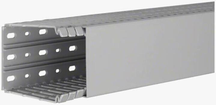 ARDEBO.de Hager BA7100080 Verdrahtungskanal 100x80x2000mm, steingrau