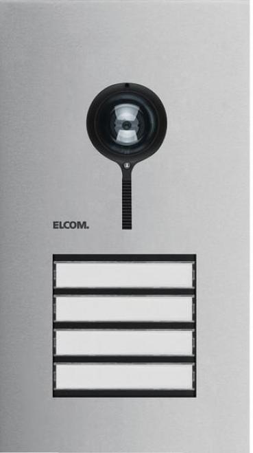 ARDEBO.de Elcom REQ504Y Türstation Video 4/1, 2-Draht, Edelstahl matt