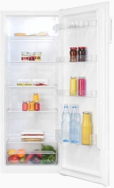 Exquisit KS320-V-H-040D Stand Vollraumkühlschrank, 54,5 cm breit, 242 L, LED Beleuchtung, weiß
