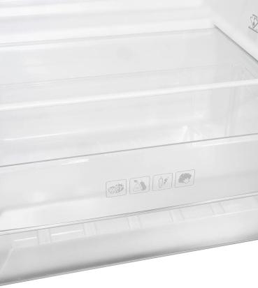 Exquisit KS320-V-H-040D Stand Vollraumkühlschrank, 54,5 cm breit, 242 L, LED Beleuchtung, weiß