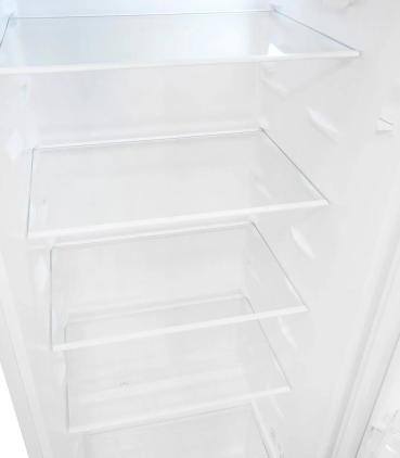 Exquisit KS320-V-H-040D Stand Vollraumkühlschrank, 54,5 cm breit, 242 L, LED Beleuchtung, weiß