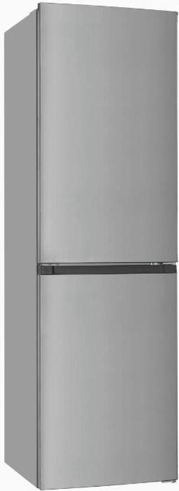 Exquisit KGC250-85-NF-040D Stand Kühl-Gefrierkombination, 54 cm breit, 247 L, NoFrost, LED Beleuchtung, inoxlook