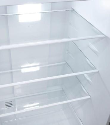 Exquisit KGC250-85-NF-040D Stand Kühl-Gefrierkombination, 54 cm breit, 247 L, NoFrost, LED Beleuchtung, inoxlook