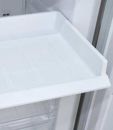 Exquisit KGC250-85-NF-040D Stand Kühl-Gefrierkombination, 54 cm breit, 247 L, NoFrost, LED Beleuchtung, inoxlook