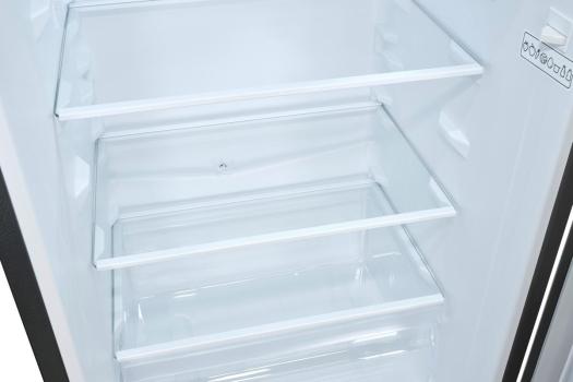 Exquisit KGC231-60-E-050C Stand Kühl-Gefrierkombination, 47,4 cm breit, 157 L, LED Beleuchtung, Super-Kühl-Modus, inoxlook az