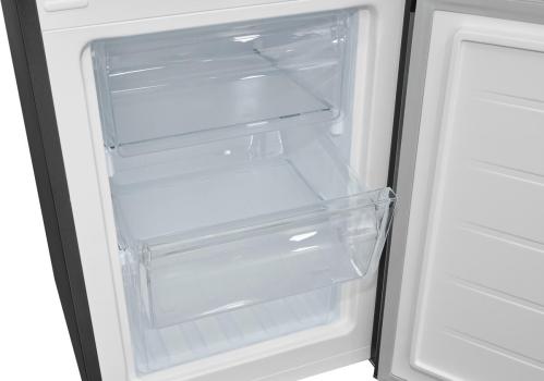Exquisit KGC231-60-E-050C Stand Kühl-Gefrierkombination, 47,4 cm breit, 157 L, LED Beleuchtung, Super-Kühl-Modus, inoxlook az