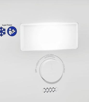 Exquisit KGC250-85-NF-040D Stand Kühl-Gefrierkombination, 54 cm breit, 247 L, NoFrost, LED Beleuchtung, inoxlook-az