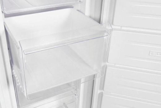 Exquisit GS271-NF-H-040D Stand Gefrierschrank, 54 cm breit, 204 L, NoFrost, 4 Schubladen, Schnellgefrieren, Gefriertablett, weiß