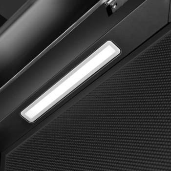 Wolkenstein WS49-90B Kopffreihaube, 90 cm breit, 513,6 m /h, LED Beleuchtung, 4 Leistungsstufen, schwarz
