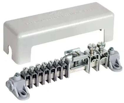 ARDEBO.de Dehn PAS AH RK 7X25 2X8.10 1XFL40 Potentialausgleichschiene m. Abdeckung 7x 2,5-25mm² 2x16-95mm² 1x Fl 40x5mm (563040)