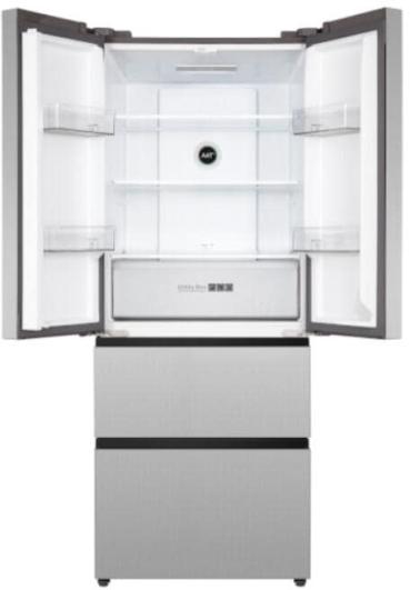 PKM FD403ENFDIX Stand Kühl-Gefrierkombination French-Door, 70,3 cm breit, 403 L, NoFrost, Kindersicherung, Crisper, Edelstahloptik