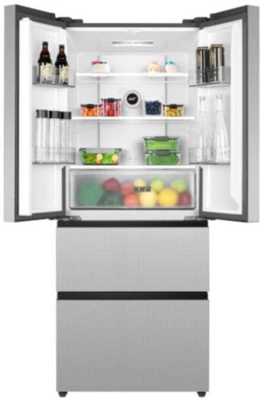PKM FD403ENFDIX Stand Kühl-Gefrierkombination French-Door, 70,3 cm breit, 403 L, NoFrost, Kindersicherung, Crisper, Edelstahloptik