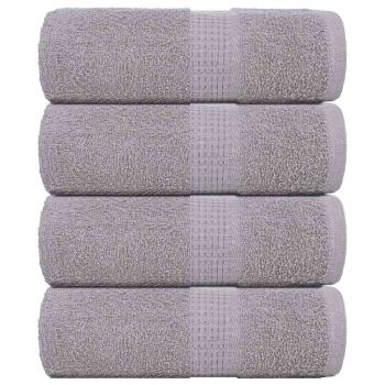 ARDEBO.de - Waschhandtücher 4-tlg. FROGN Grau 30x30 cm 100% Baumwolle