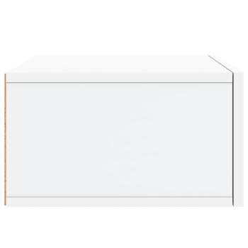 Wand-Nachttisch Weiß 35x35x20 cm