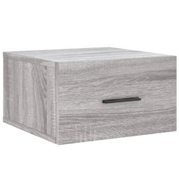 Wand-Nachttische 2 Stk. Grau Sonoma 35x35x20 cm