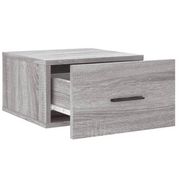 Wand-Nachttische 2 Stk. Grau Sonoma 35x35x20 cm