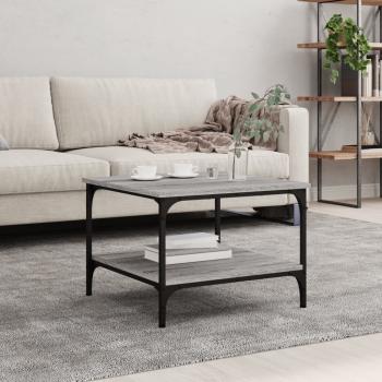 ARDEBO.de - Couchtisch Grau Sonoma 55x55x40 cm Holzwerkstoff