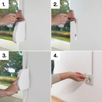 HomePilot Gurtwickler RolloTron pure smart Aufputz, Zugkraft: 30 kg Für eine Gurtbandbreite von 23 mm Per App bedienbar, weiß (10252330)