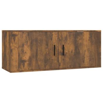 6-tlg. TV-Schrank-Set Räuchereiche Holzwerkstoff