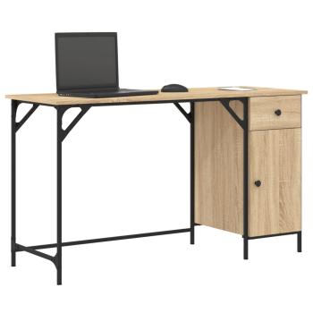 Computertisch Sonoma-Eiche 131x48x75 cm Holzwerkstoff