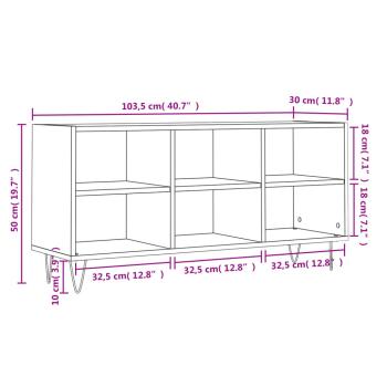 TV-Schrank Räuchereiche 103,5x30x50 cm Holzwerkstoff