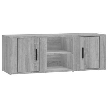 TV-Schrank Grau Sonoma 100x31,5x35 cm Holzwerkstoff