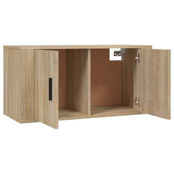TV-Wandschränke 3 Stk. Sonoma-Eiche 80x34,5x40 cm