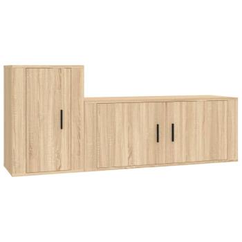 2-tlg. TV-Schrank-Set Sonoma-Eiche Holzwerkstoff