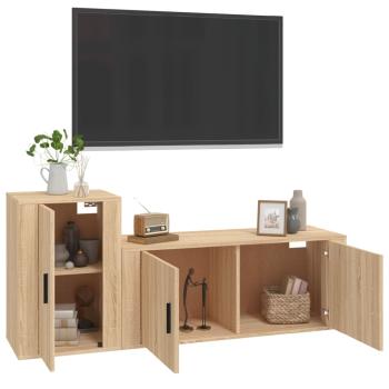2-tlg. TV-Schrank-Set Sonoma-Eiche Holzwerkstoff