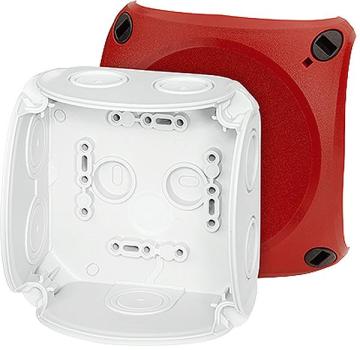 ARDEBO.de Hensel DK0400R Kabelabzweigkasten bis 4 mm², Deckel rot